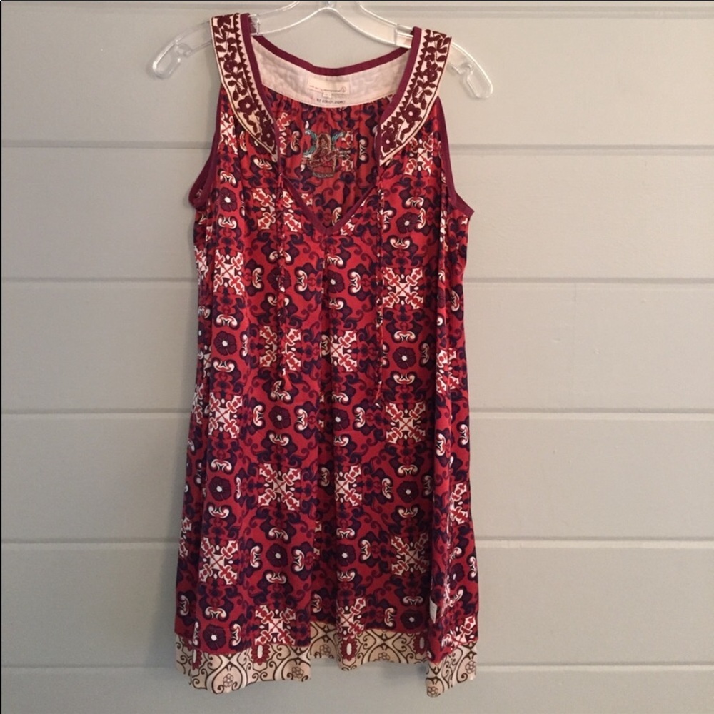 Odd Molly Embroidered Silk Dress Med